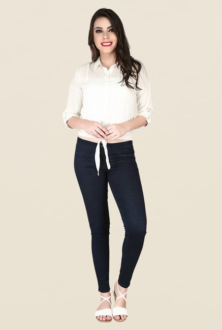 Soie Off White Solid Top Soie Off White Solid Top