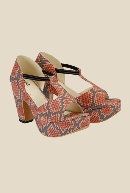 Nell Brown & Black Casual Sandals Nell Brown & Black Casual Sandals