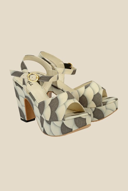 Nell White Ankle Strap Sandals Nell White Ankle Strap Sandals