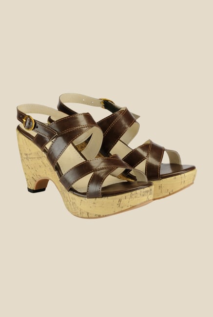 Nell Brown Back Strap Sandals Nell Brown Back Strap Sandals