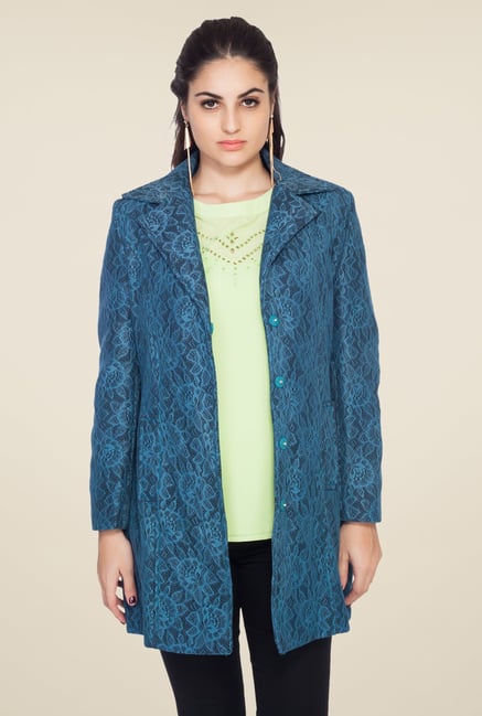 Soie Blue Lace Overcoat Soie Blue Lace Overcoat