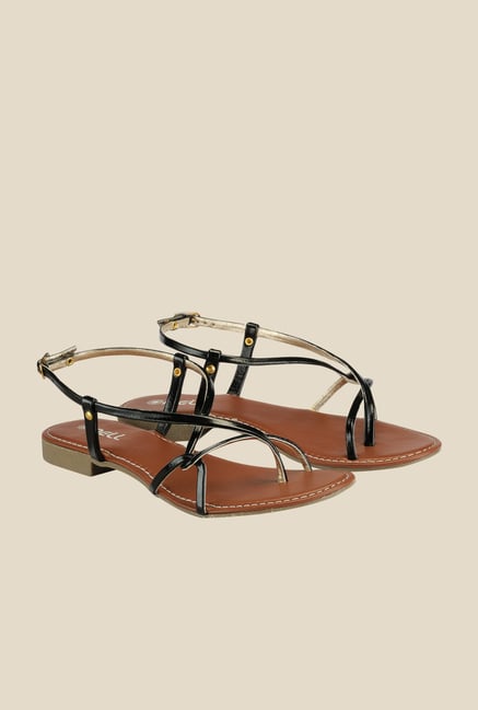 Nell Black Back Strap Sandals Nell Black Back Strap Sandals
