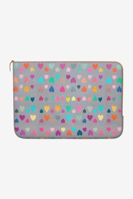DailyObjects Happy Hearts MacBook Air 13 Zippered Sleeve DailyObjects Happy Hearts MacBook Air 13 Zippered Sleeve