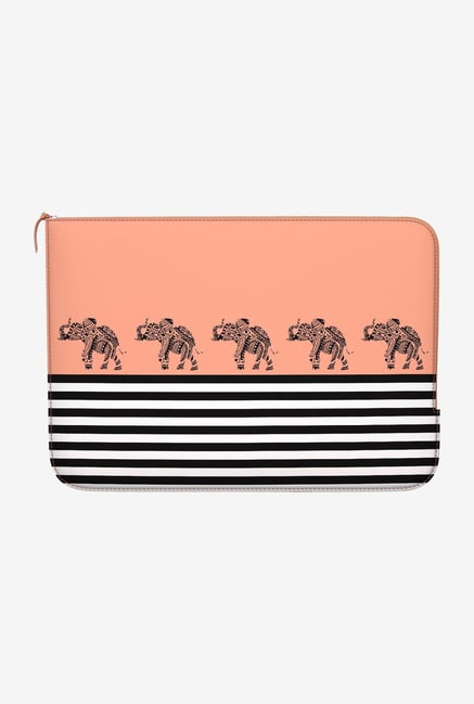 DailyObjects Stripes Coral MacBook Pro 13 Zippered Sleeve DailyObjects Stripes Coral MacBook Pro 13 Zippered Sleeve