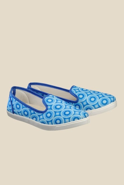 Nell Blue & White Loafers Nell Blue & White Loafers