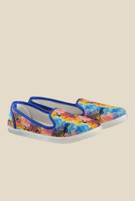 Nell Blue & Yellow Loafers Nell Blue & Yellow Loafers