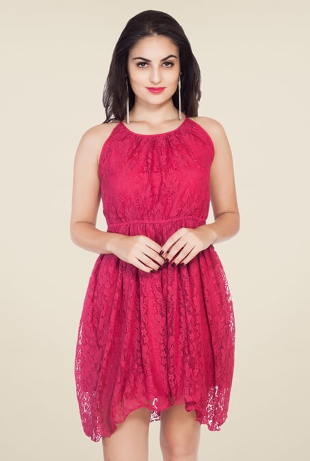 Soie Pink Lace Dress Soie Pink Lace Dress