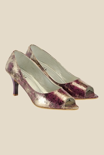 Nell Purple Peeptoe Shoes Nell Purple Peeptoe Shoes
