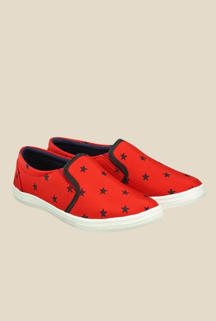 Nell Red & Black Plimsolls Nell Red & Black Plimsolls