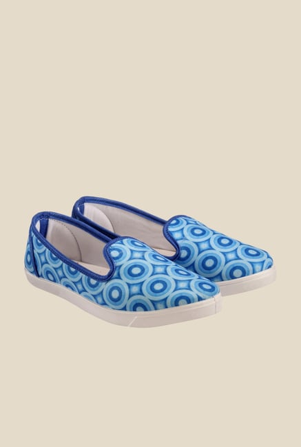 Nell Blue & White Loafers Nell Blue & White Loafers