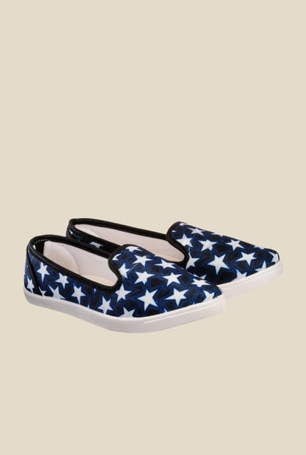 Nell Blue & White Loafers Nell Blue & White Loafers