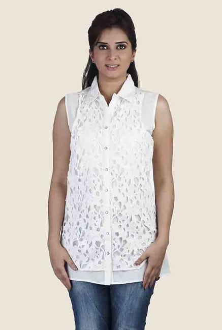 Soie White Lace Tank Top Soie White Lace Tank Top