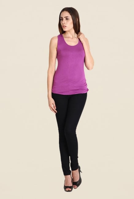 Soie Purple Solid Top Soie Purple Solid Top
