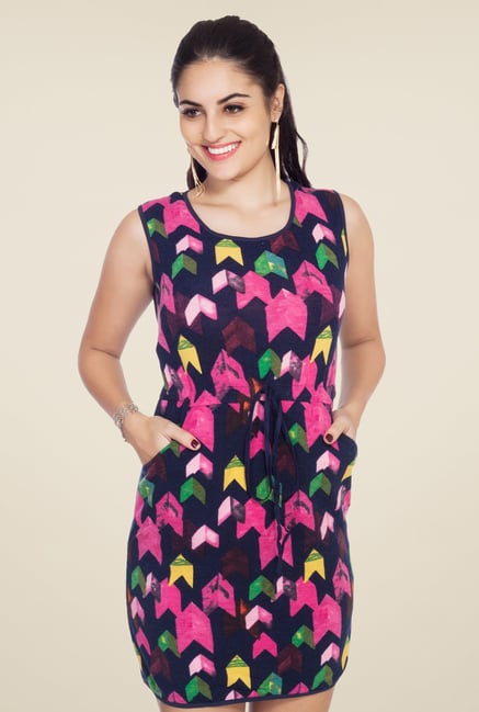 Soie Navy Printed Tunic Soie Navy Printed Tunic
