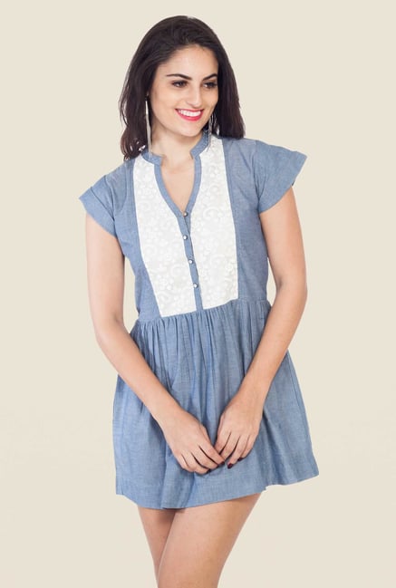 Soie Blue Lace Dress Soie Blue Lace Dress
