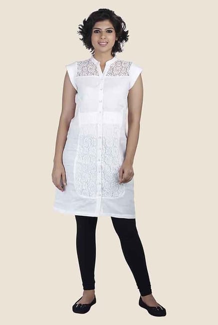 Soie White Lace Tunic Soie White Lace Tunic