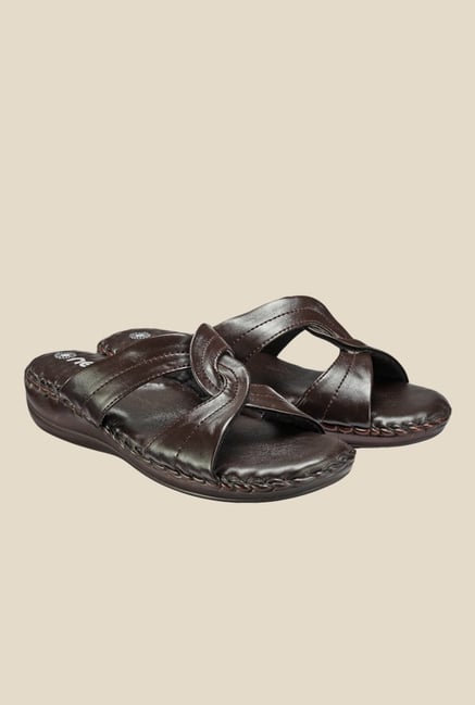 Nell Brown Flat Sandals Nell Brown Flat Sandals