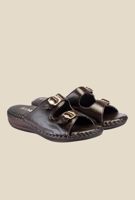 Nell Brown Flat Sandals Nell Brown Flat Sandals