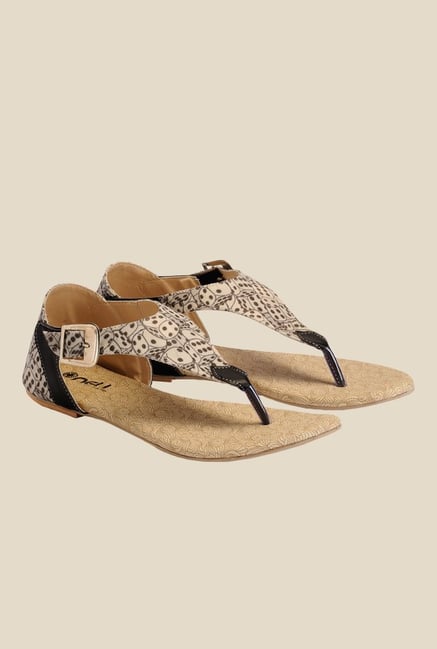Nell Grey & Black Ankle Strap Sandals Nell Grey & Black Ankle Strap Sandals
