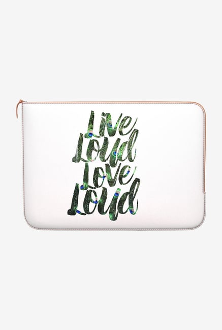 DailyObjects Live Love Loud MacBook Air 13 Zippered Sleeve DailyObjects Live Love Loud MacBook Air 13 Zippered Sleeve