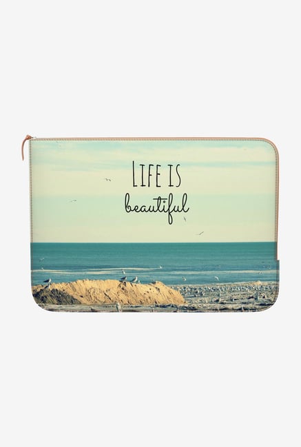 DailyObjects Life Beautiful MacBook Air 13 Zippered Sleeve DailyObjects Life Beautiful MacBook Air 13 Zippered Sleeve