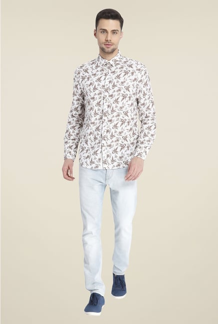 Jack & Jones White Linen Shirt Jack & Jones White Linen Shirt