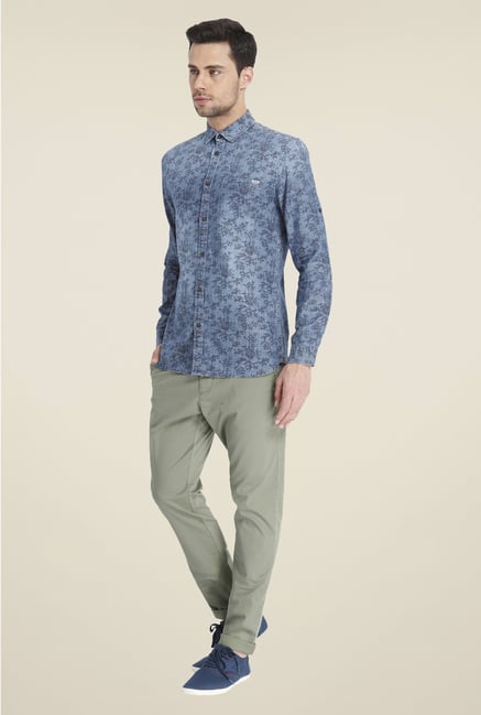 Jack & Jones Blue Printed Shirt Jack & Jones Blue Printed Shirt