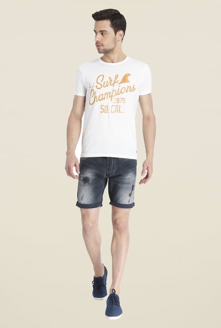 Jack & Jones White Graphic Print Short Sleeve T Shirt Jack & Jones White Graphic Print Short Sleeve T Shirt