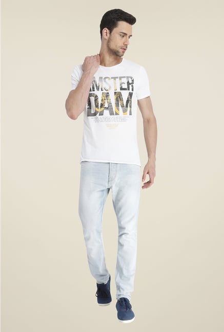 Jack & Jones White Graphic Print T Shirt Jack & Jones White Graphic Print T Shirt