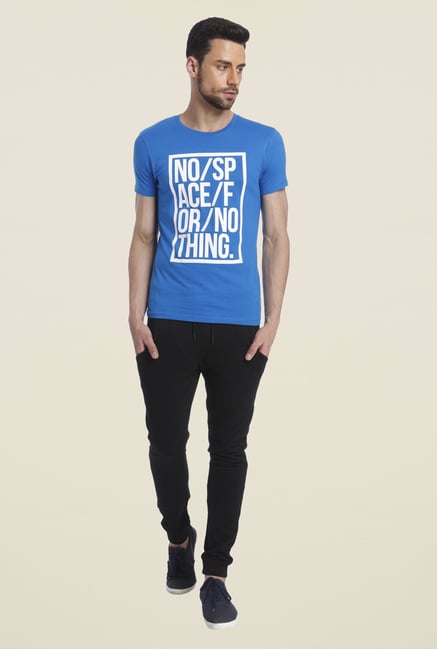 Jack & Jones Blue Graphic Print Short Sleeves T Shirt Jack & Jones Blue Graphic Print Short Sleeves T Shirt
