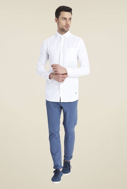 Jack & Jones White Solid Shirt Jack & Jones White Solid Shirt