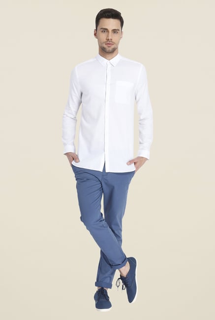 Jack & Jones White Solid Shirt Jack & Jones White Solid Shirt
