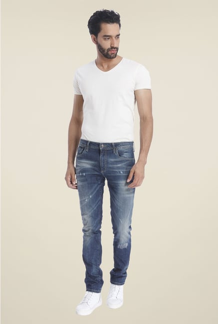 Jack & Jones Blue Acid Wash Jeans Jack & Jones Blue Acid Wash Jeans