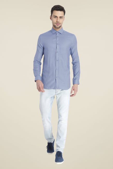 Jack & Jones Blue Printed Shirt Jack & Jones Blue Printed Shirt