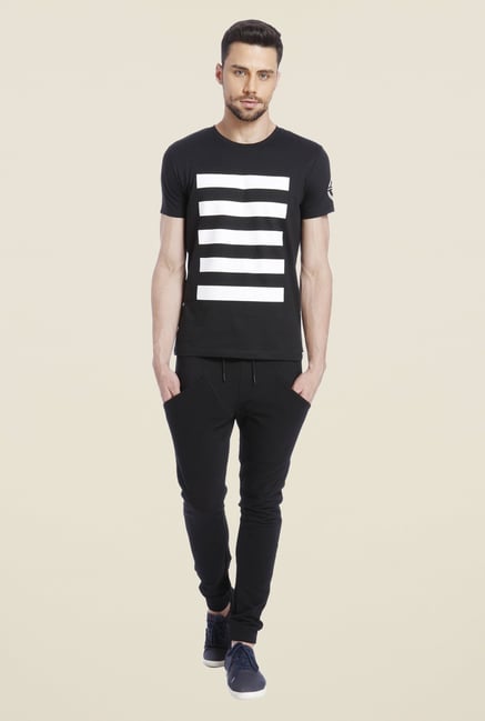 Jack & Jones Black Graphic Print Crew Neck T Shirt Jack & Jones Black Graphic Print Crew Neck T Shirt