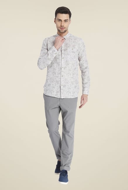 Jack & Jones Grey Linen Shirt Jack & Jones Grey Linen Shirt