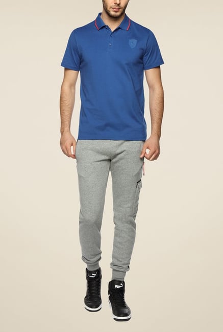 Puma Ferrari Grey Solid Trackpant Puma Ferrari Grey Solid Trackpant