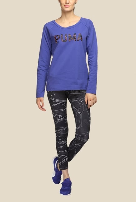 Puma Royal Blue Graphic Sweatshirt Puma Royal Blue Graphic Sweatshirt