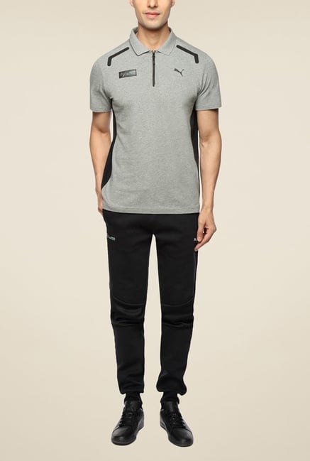 Puma MAMGP Grey Polo T Shirt Puma MAMGP Grey Polo T Shirt