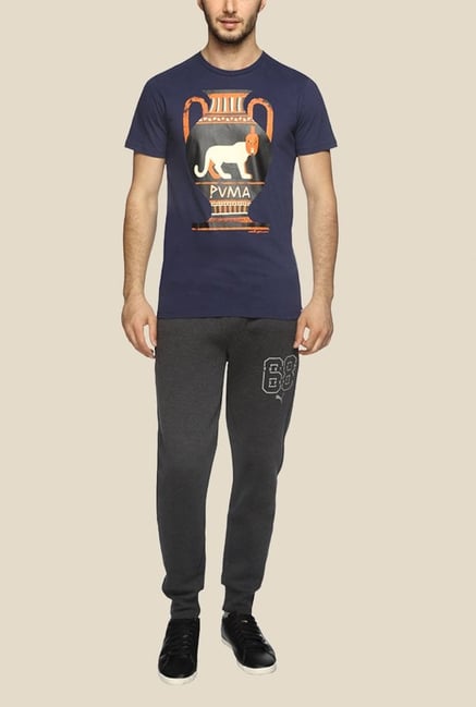 Puma Adrian Johnson Navy Graphic T Shirt Puma Adrian Johnson Navy Graphic T Shirt