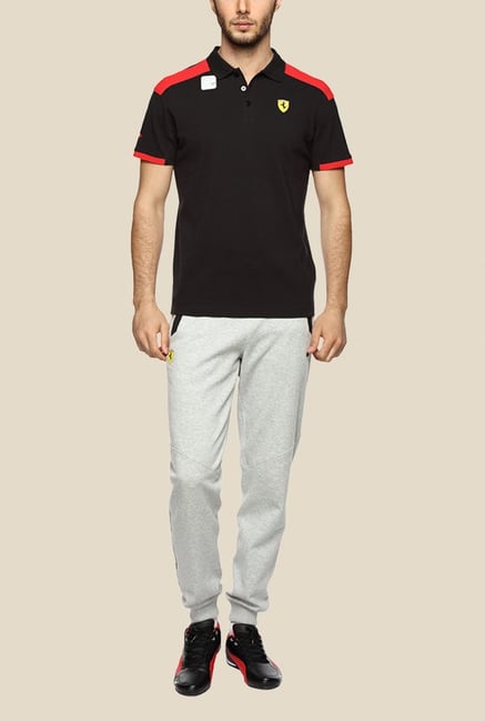 Puma SF Black Polo T Shirt Puma SF Black Polo T Shirt