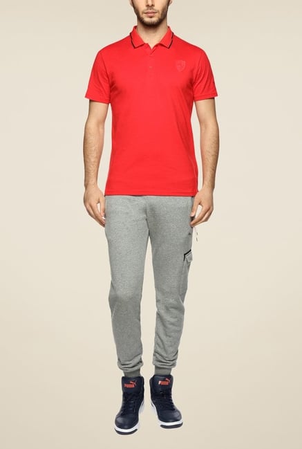 Puma Ferrari Red Polo T Shirt Puma Ferrari Red Polo T Shirt