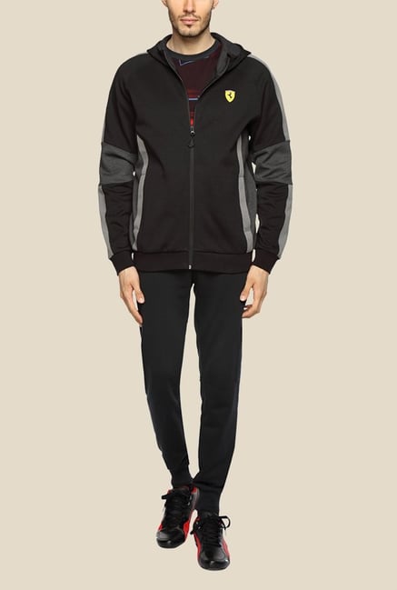 Puma SF Yesed Black Solid Hoodie Puma SF Yesed Black Solid Hoodie