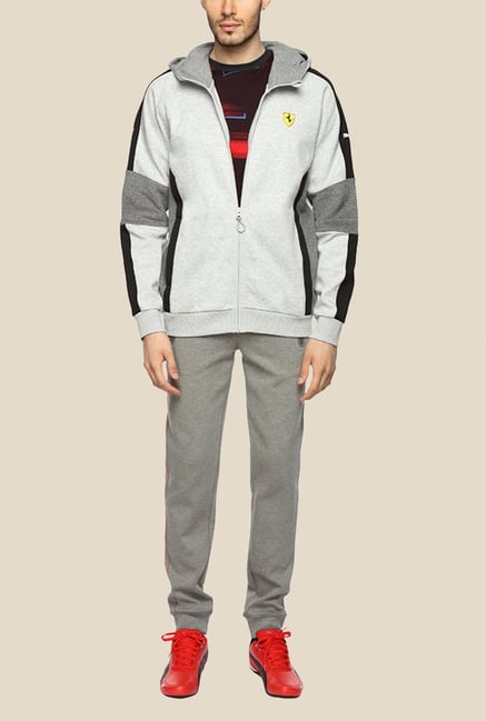 Puma SF Yesed Grey Solid Hoodie Puma SF Yesed Grey Solid Hoodie