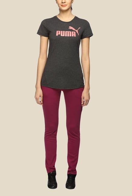 Puma Dark Grey Graphic T Shirt Puma Dark Grey Graphic T Shirt