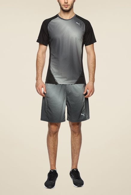 Puma Black Striped T Shirt Puma Black Striped T Shirt