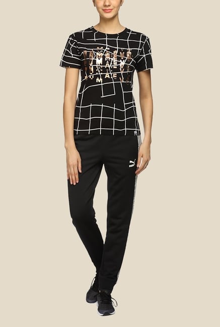 Puma Black Printed T Shirt Puma Black Printed T Shirt