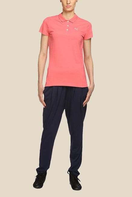 Puma ESS Peach Polo T Shirt Puma ESS Peach Polo T Shirt