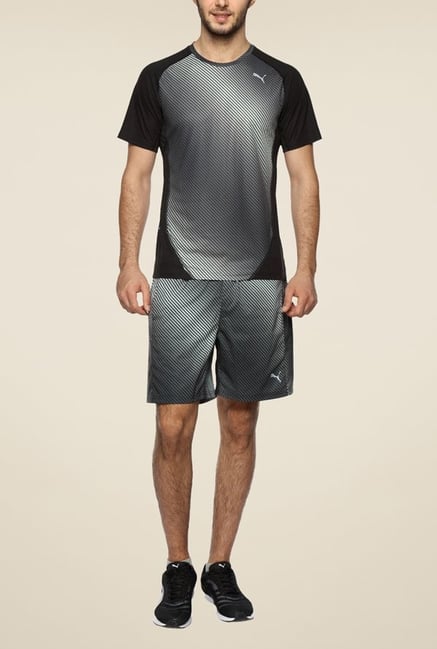 Puma Pace Black Striped Shorts Puma Pace Black Striped Shorts