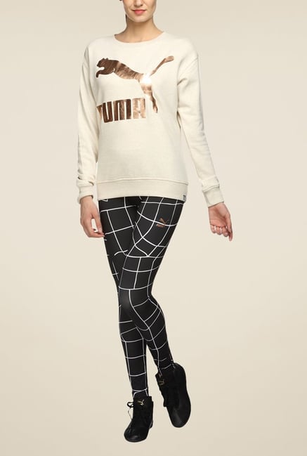 Puma Evo Grid Black Printed Trackpant Puma Evo Grid Black Printed Trackpant